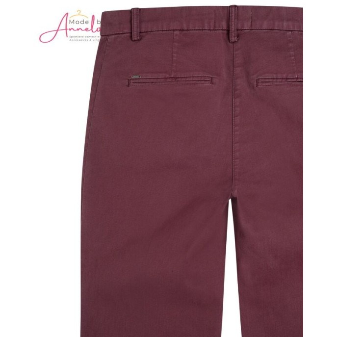 Anna Montana broek 1045 Mila wide flexi Milano- Burgundy Anna Montana broek 1045 Mila wide flexi Milano- Burgundy